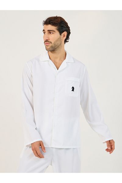 Styli Woven Checked Pocket Detail Shirt & Pyjama Set