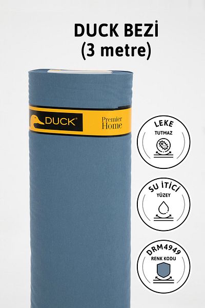 FAVORA Indigo Premier Meter Duck Linen Fabric - Αδιάβροχο ύφασμα, 3 μέτρα Drm4949