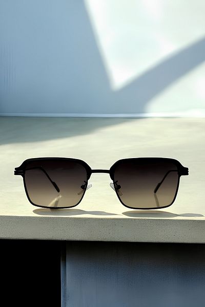 MACERATİ Luxury Unisex Black Gradient Sunglasses