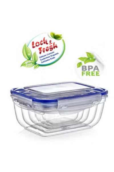 Dünya 5 Pcs Transparent Plastic Food Container Set