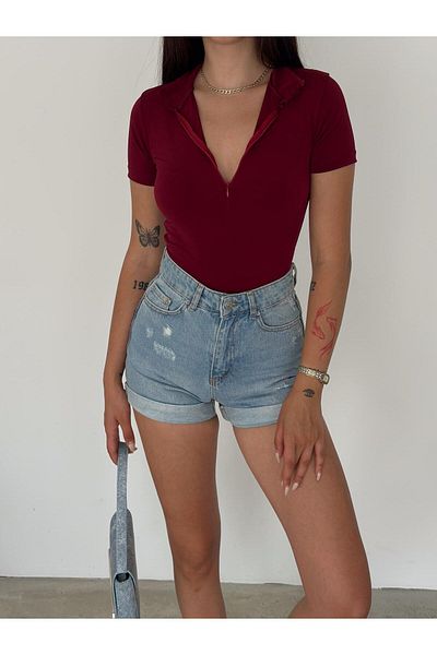 Touz Moda Bluză de bază Crop