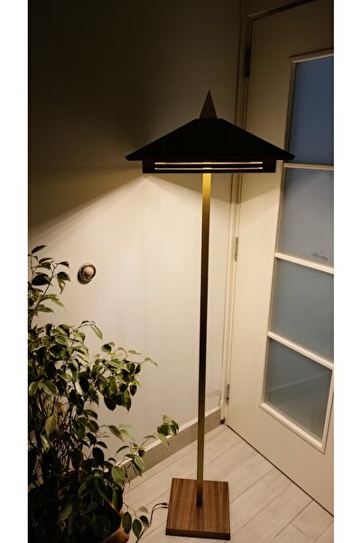 Genel Markalar ahşap kaplamalı lambader mdf üzeri ahşap kaplama