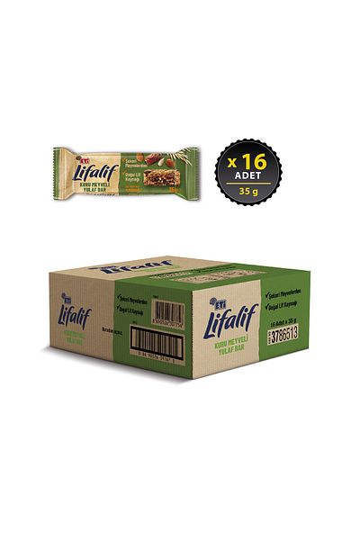 Eti Lifalif 35g X 16 Pcs Oat Bar with Dried Fruit