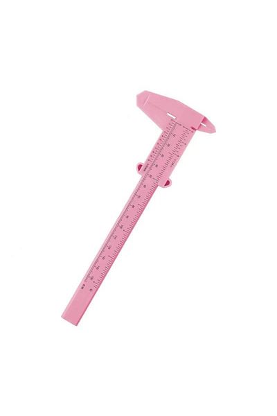 gaman Pink Microblading and Permanent Makeup Measuring Ruler Caliper Pink, Permanent Eyebrow, Permanent Makeup