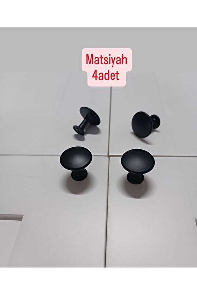 LİYAHOME METAL MATSİYAH MOBİLYA KAPAK ÇEKMECE MUTFAK BANYO KULPU ÇAP ÖLÇÜSÜ 25MM