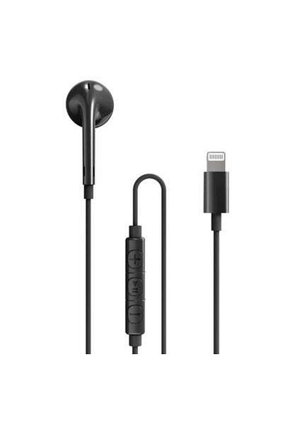 RavPower Mono Earphone with Lightning Plug & In-Line Remote, 1.2M Cable Length, Black