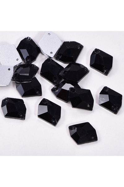 Gymo Κρυστάλλινη πέτρα Cosmic 10*14mm P02 Μαύρη (36 τεμ.)