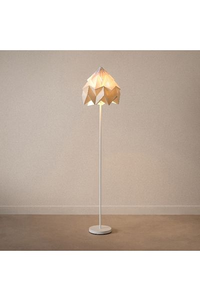 Home Box مصباح أرضي معدني من تاشا مع غطاء ورقي - 35×160 سم
