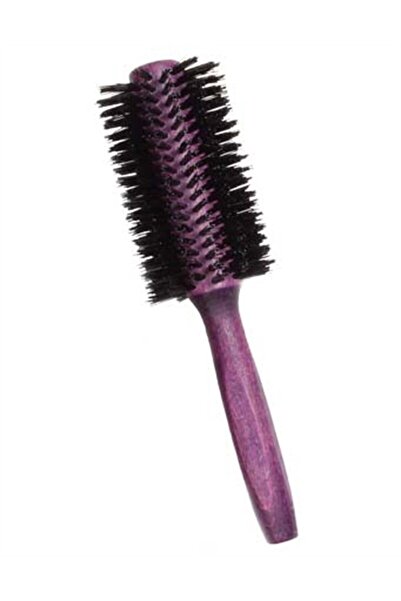 Trina Lavanta Ahşap Saplı Fön Fırçası - 08