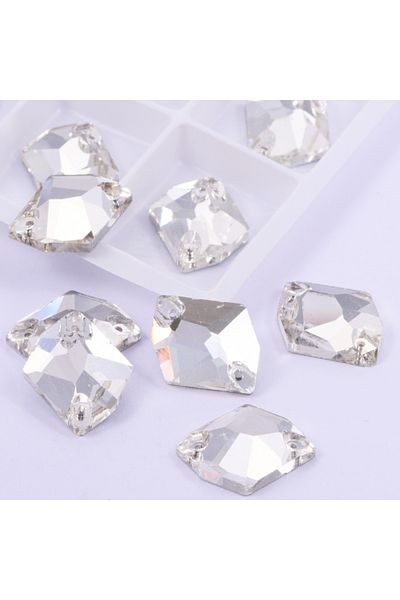 Gymo Premium Επίπεδη Τρύπα 10*14mm Cosmic Crystal Stone - 36 Τεμάχια