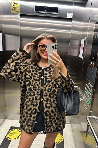 Store LEOPAR UZUN YÜN HIRKA