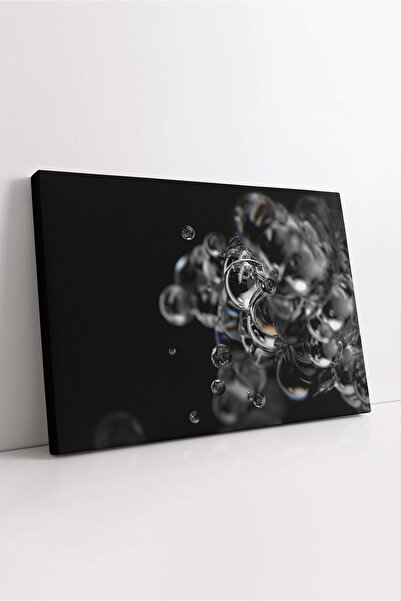 KOSS Dijital Pictură decorativă abstractă pe pânză cu bule de apă cu fundal n...