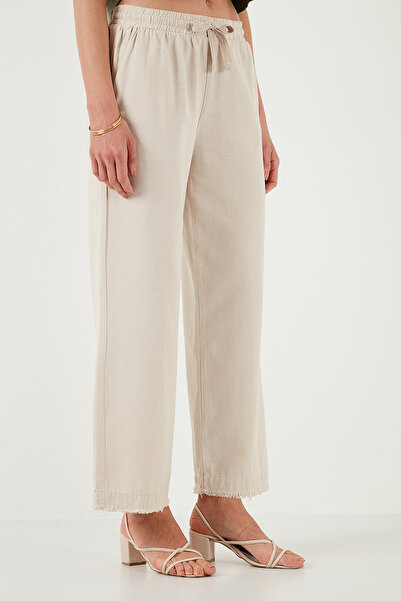 Lela Cotton Relaxed Fit High Waist Wide Leg Pants Pants 668Yp5275