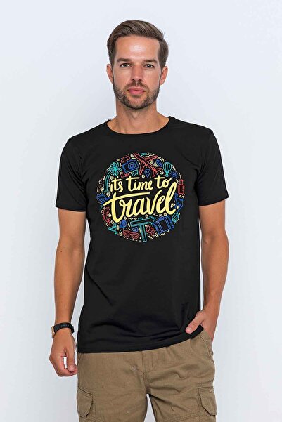 XCLSV SPORT It's Time to Travel Printed T-Shirt