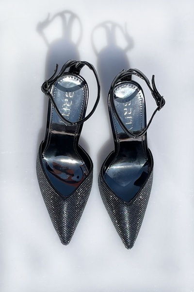 BRITY Kapalı Sivri Burun Taşlı Abiye Stiletto