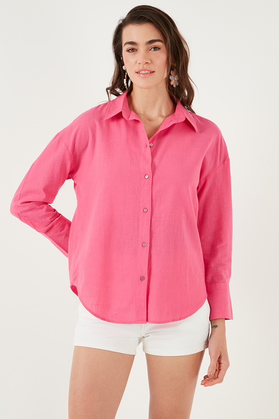 Lela Cotton Regular Fit Long Sleeve Solid Shirt Shirt Cf25S 168305