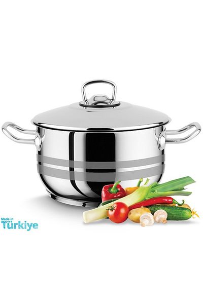 Top Chef 6 Piece Turkish Stainless Steel 18/10  Cookware Set