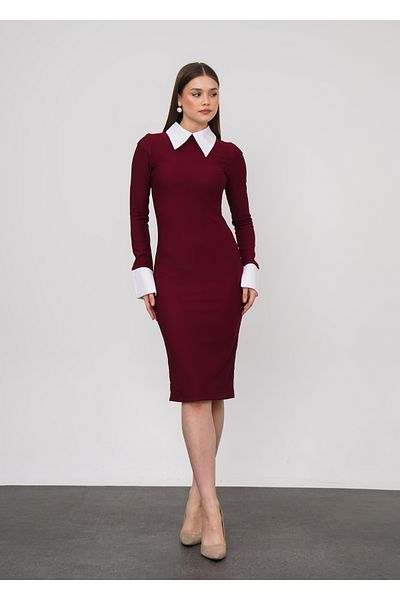 badibadii Stylish Shirt Collar Dress