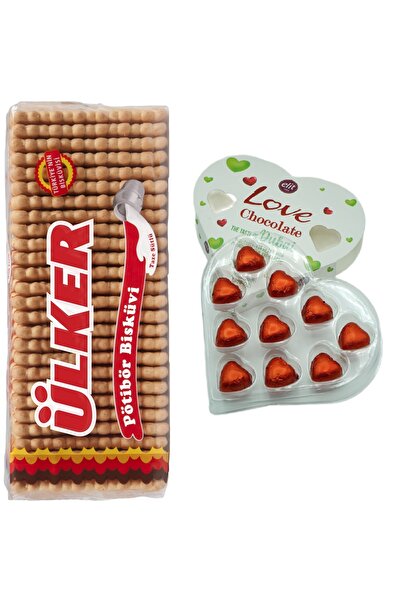 Ülker بسكويت بيتيبور - سادة 175 جرام وشوكولاتة إليت لوف دبي 105 جرام