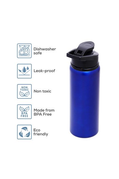Eazy Kids Stainless Steel Sports Water Bottle - Blue, 700ml