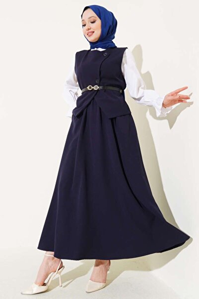 YILMAZBARMAZ жіночий подвійний костюм з поясом з перехресними ґудзиками