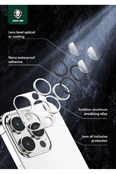 Green Lion عدسة كاميرا احترافية من الألومنيوم لحماية عدسة الكاميرا لهاتف آيفو...