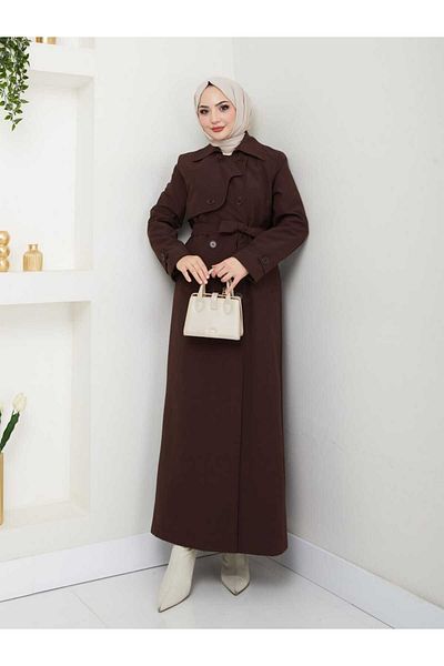 ELBİSHE Full Length Back Detailed Trench Jeans