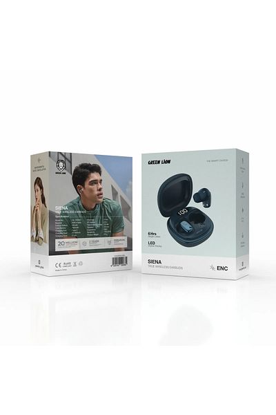 Green Lion Siena True Wireless Earbuds - Blue