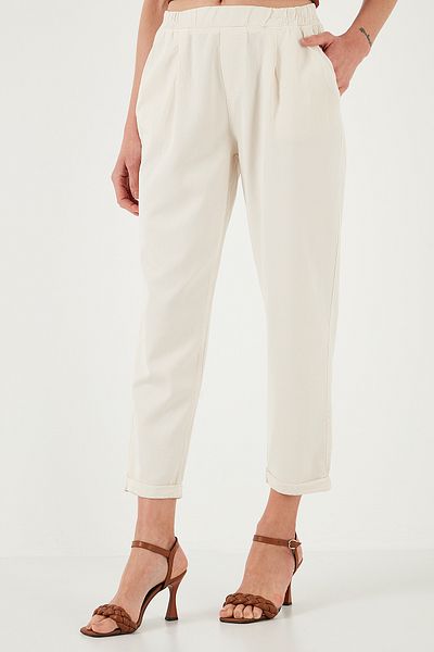 Lela Slim Fit Normal Waist Pipe Leg Pants Pants 668Yp5372