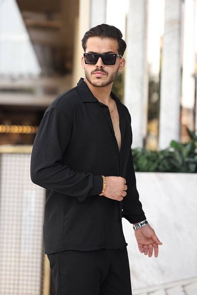 CAN Men's Black Summer Aerobin Shirt