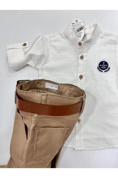 Esterella Boy's Shirt Set - Folding Sleeve and Prevailing Collar