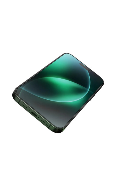 Green Lion زجاج ثلاثي الأبعاد من السيليكون عالي الدقة لهاتف آيفون 16 6.1 - شفاف