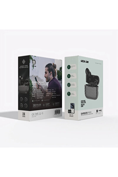 Green Lion سماعات أذن Pro2 مع خاصية Anc - لون أسود كربوني