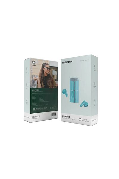Green Lion Lipstick True Wireless Earbuds - Blue