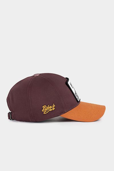 BlackBörk V1 Six Baseball Number 7 Logo Καπέλο μπέιζμπολ σε καφέ χρώμα