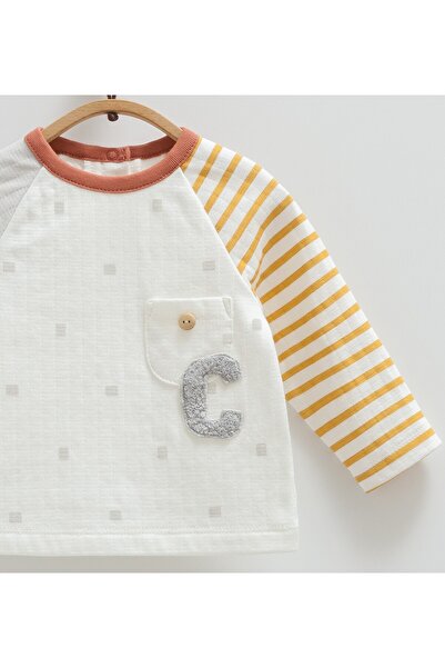 Caramell BEBEK TAKIMI %100 PAMUK CEP DETAYLI(1-3,3-6 AYLAR PATİKLİ - 6-9,9-12 AYLAR PATİKSİZ) 2025 YENİ SEZON