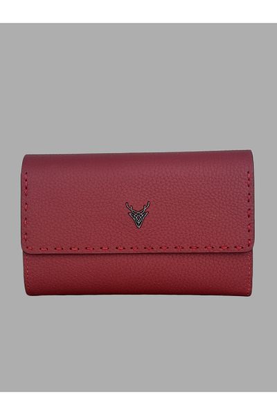 Ahıska Deri Ahıska Saraç Stitched Women's Leather Wallet 9708