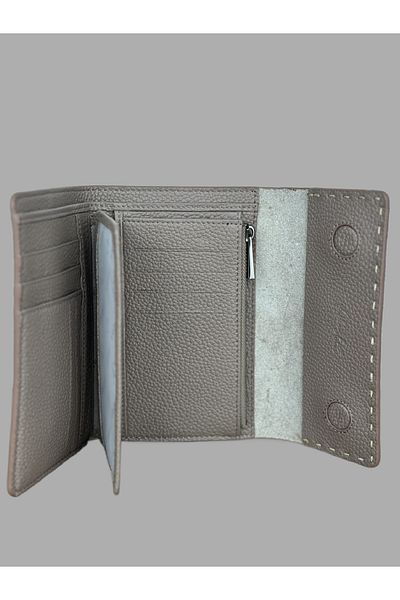 Ahıska Deri Ahıska Saraç Stitched Women's Leather Wallet 9708