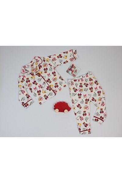 Vita Bella Luxe Mickey Patterned Baby-Child Bottom Top Pajama Set