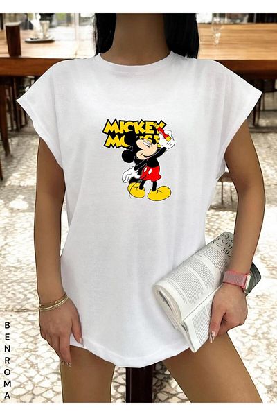 BENROMA 1 tricou este un cadou pentru achiziții de 6 și mai sus în coș - tricou fără mâneci imprimat