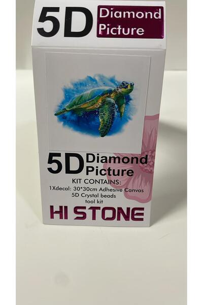 Yapboz Boncuklu Goblen 5d Taşlı Mozaik Elmas Goblen 30 x 30 Tamamı Yuvarlak Boncuklu