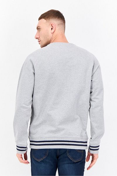 Penfield Men Crew Neck Brand Logo Long Sleeves Sweatshirt, Grey