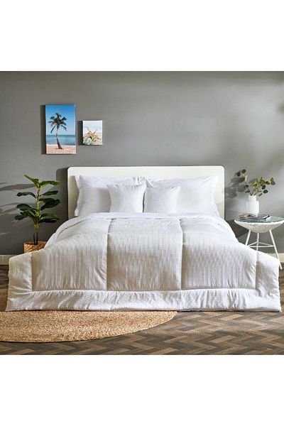 Home Box طقم لحاف كامبريدج ساتان مكون من 5 قطع مقاس كينج - 220×240 سم