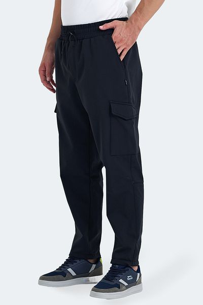 Slazenger Μαύρο ανδρικό παντελόνι RAMA
