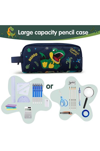 Nohoo Kids Pencil Case / Color Bag Dino - Green