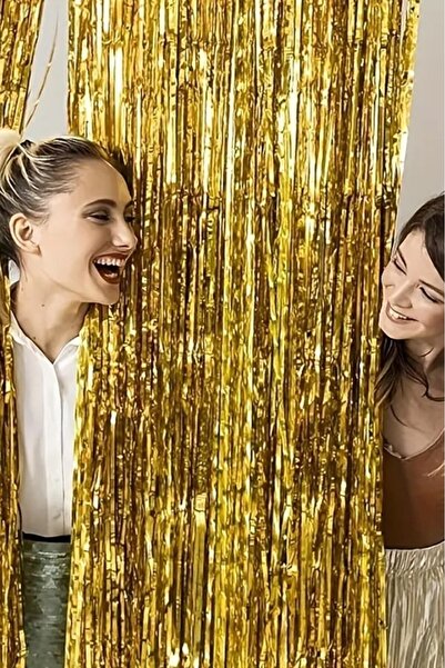 BeySüS Işıltılı Gold Kapı-duvar Püskülü Arka Fon