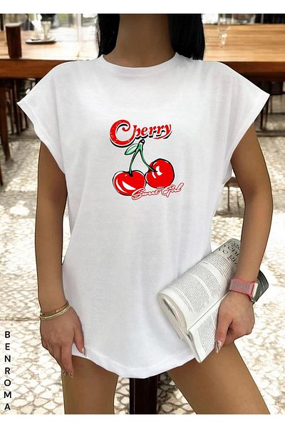 BENROMA 1 tricou este un cadou pentru achiziții de 6 și mai sus în coș - tricou fără mâneci imprimat