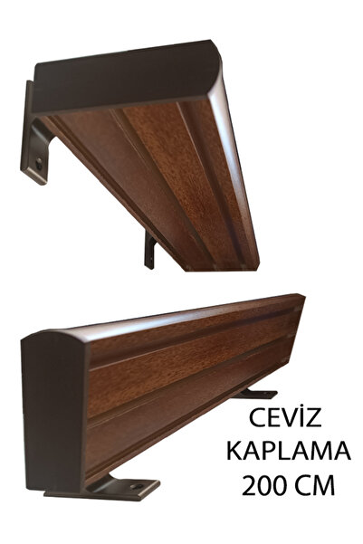 PERDE Mix 200 Cm Vip Dekoratif Perde Ray Kornişi Alüminyum 3 Kanallı