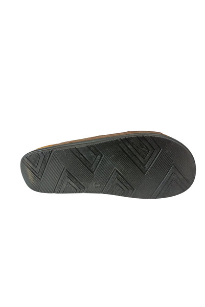 BENTO 63007 Brown Men's Daily Cross Slippers