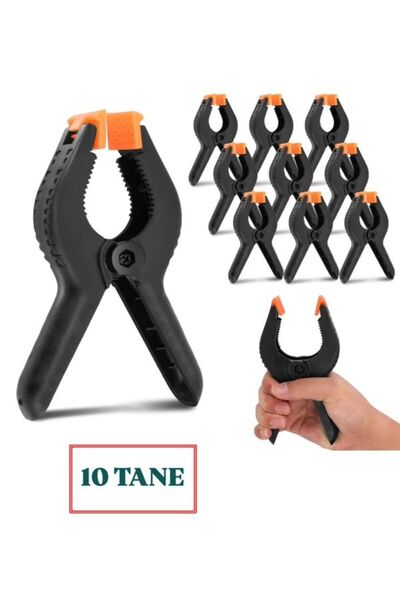 ALMAYA TOOLS Kıskaç Klips Yaylı Işkence Plastik Kelepçe Güçlü Mafsallı Çene 1...